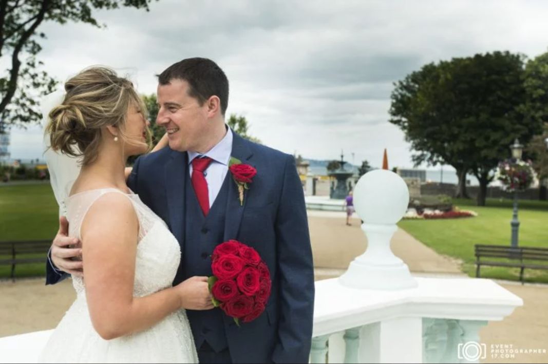 Wedding couple portrait at a Dublin venue