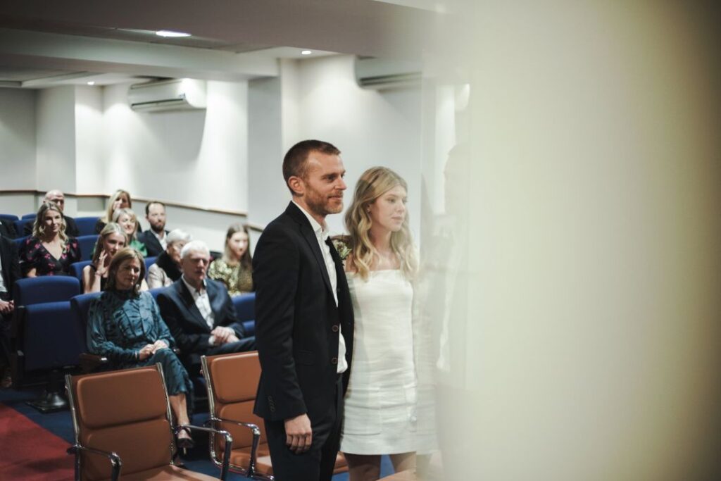 Romantic golden hour wedding photography in Dublin.