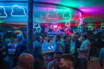 Dublin Skyline View From Gravity Bar During Corporate Reception - E17