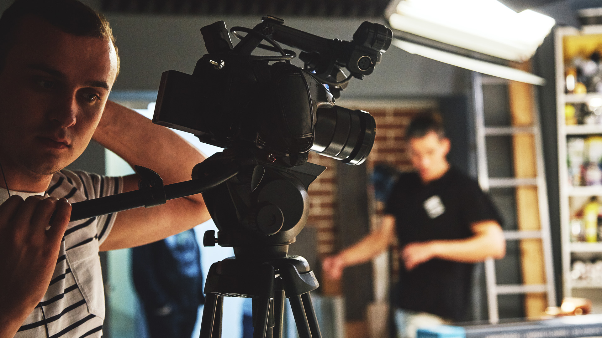 Professional videographer filming a corporate video production in Dublin by Event Photographer 17