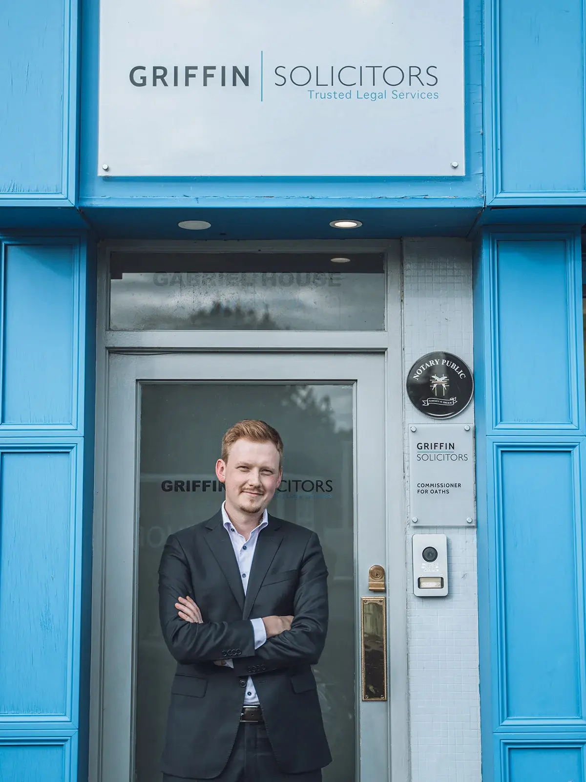 Corporate Photographer headshots done in a company studio