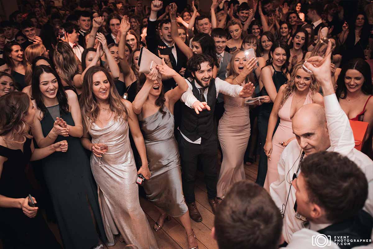 Corporate Christmas party photography at a company event in Dublin