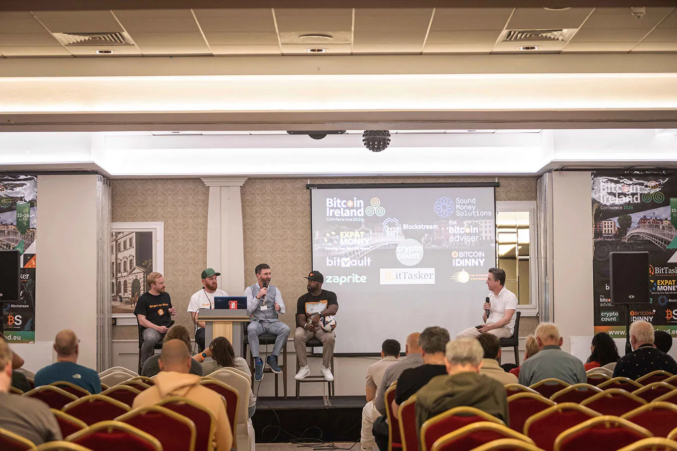 Delegates at a Bitcoin conference in Dublin