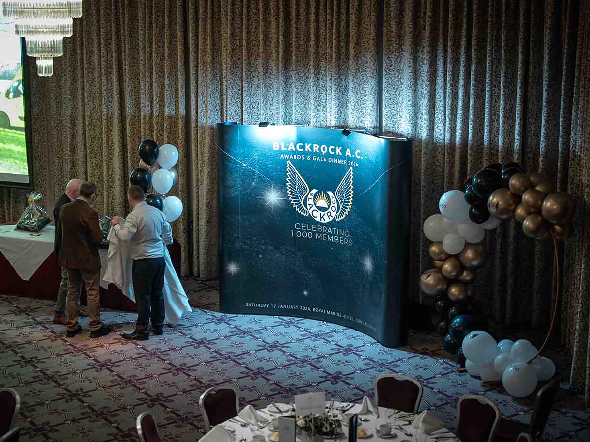 Professional awards gala photography in Blackrock Dublin capturing winners and guests celebrating during the evening event