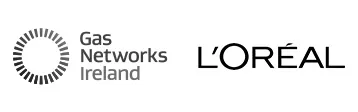 Gas Networks Ireland and L'Oréal logos – corporate photography clients