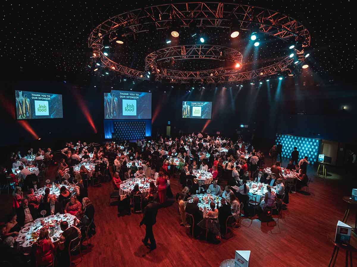 Professional awards gala photography in Dublin capturing celebrations at the Mansion House