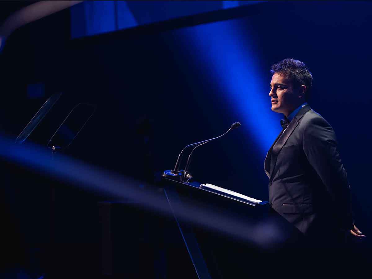Professional photography service in Dublin capturing the audience and atmosphere during an awards gala at Mansion House